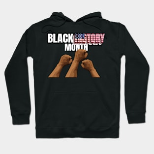 black history month american flag Hoodie